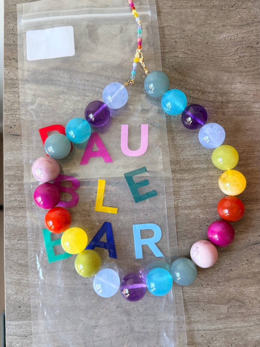 Bauble Bar Jane 20MM Beaded Necklace NWT